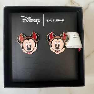 Disney BaubleBar Devil Ears Mickey Mouse Halloween Earrings